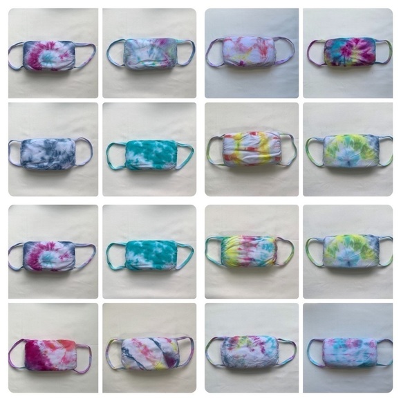 New Homemade Tie-Dye Face Masks - 1 Mask - Picture 5 of 12